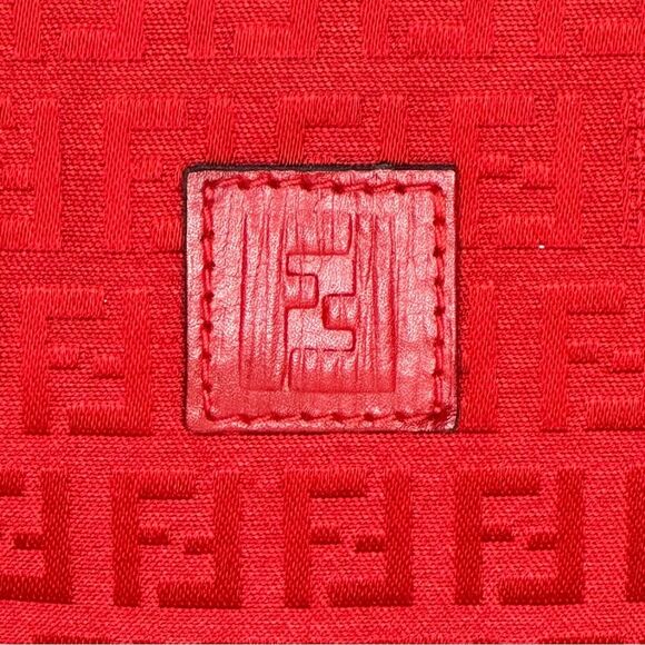 Vintage Fendi Clutch Monogram Canvas Leather - Picture 10 of 10